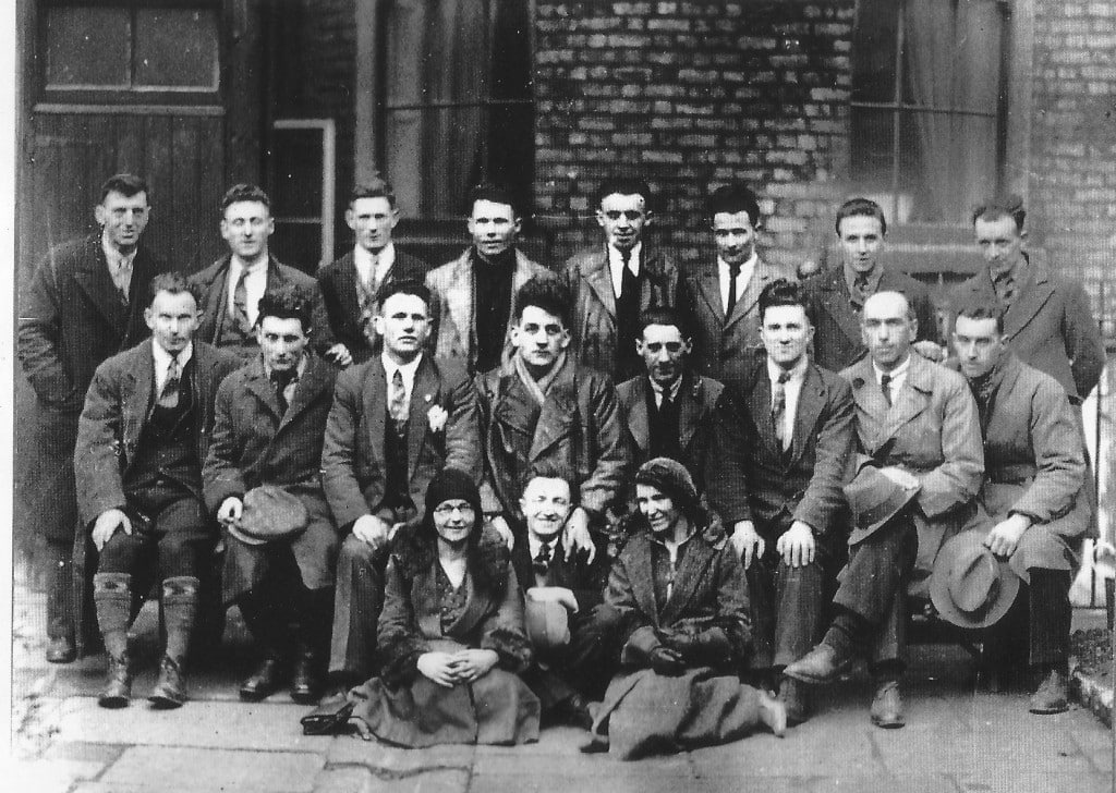 Prisoners released from Arbour Hill and Mountjoy, March 1932 (National Library). Middle row, second from left, George Gilmour
