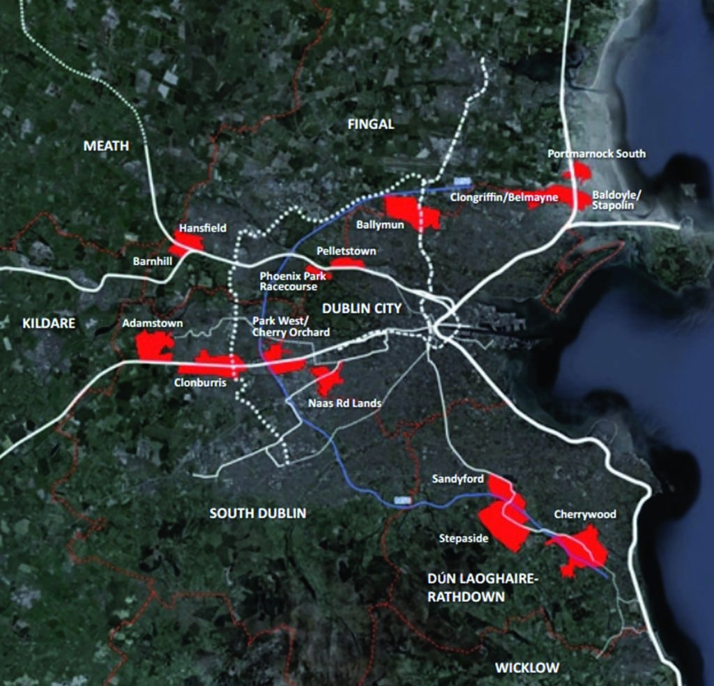 Strategic rail focused housing land-banks available in Dublin