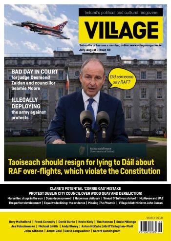 Village July-August Issue 88 cover — Micheál Martin and RAF