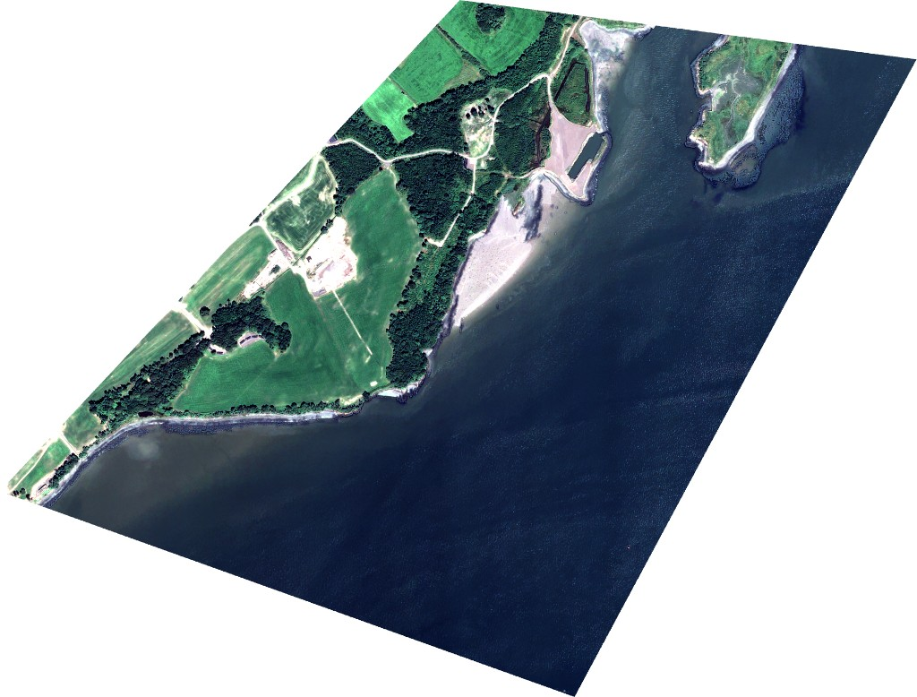 11 July 2026 satellite imagery showing signs of fresh hardcore on the foreshore