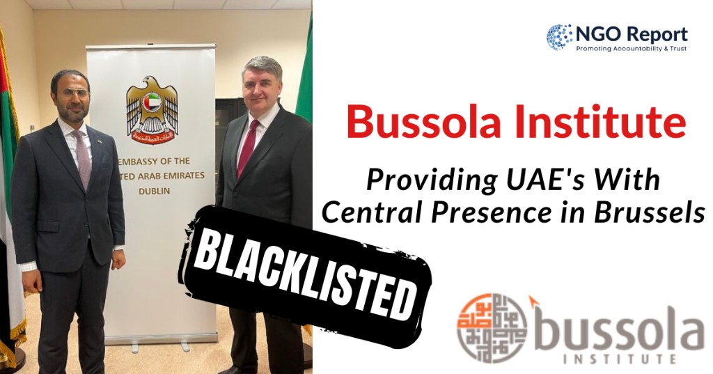 Bussola Institute blacklisted graphic